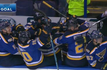 Edmundson, Bortuzzo combine to send Blues bench into hysterics