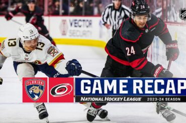 Panthers @ Hurricanes 3/14 | NHL Highlights 2024