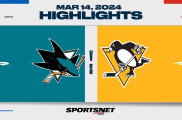 NHL Highlights | Sharks vs. Penguins - March 14, 2024