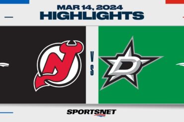 NHL Highlights | Devils vs. Stars - March 14, 2024