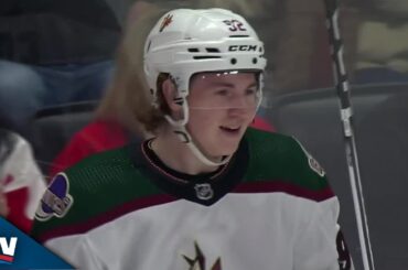 Coyotes' Logan Cooley Makes Nifty Move, Scores On Breakaway After Mo Seider Stumbles