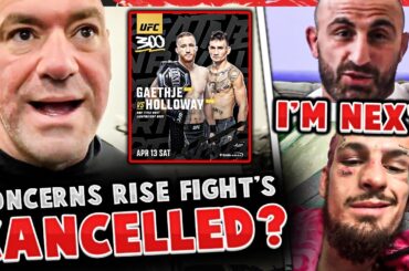 CONCERNS RISE Justin Gaethje vs Max Holloway CANCELLED? Volk RESPONDS to Sean O'Malley! Dana White