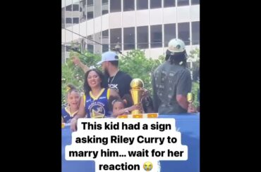 This Riley Curry moment was adorable 🥺 | NBA on ESPN