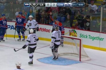 Kings' Pearson catches Oilers' Davidson with high head shot