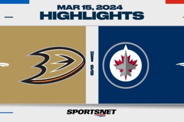 NHL Highlights | Ducks vs. Jets - March 15, 2024