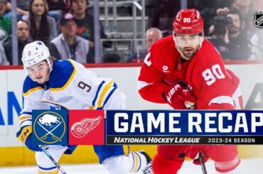 Sabres @ Red Wings 3/16 | NHL Highlights 2024