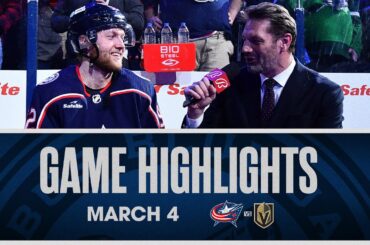 ALEX NYLANDER RECORDS FIRST NHL FIRST HAT TRICK AS A BLUE JACKET 🎩🎩🎩 | Game Highlights (3/4/24)