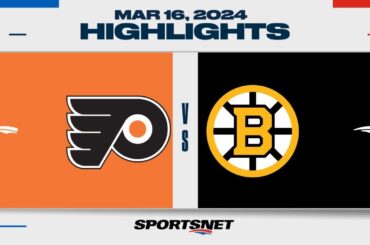 NHL Highlights | Bruins vs. Flyers - March 16, 2024