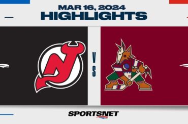 NHL Highlights | Devils vs. Coyotes - March 16, 2024