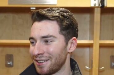 Jeremy Swayman Calls Bruins Win vs Leafs "Big Momentum Game" | Postgame Interview