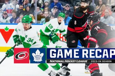 Hurricanes @ Maple Leafs 3/16 | NHL Highlights 2024