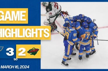 Game Highlights: Blues 3, Wild 2 (SO)