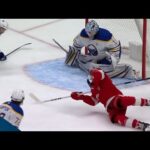 Red Wings' Christian Fischer Slides One Home While Falling To Even Score