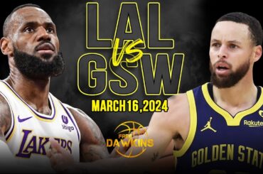 Los Angeles Lakers vs Golden State Warriors Full Game Highlights | March 16, 2024 | FreeDawkins