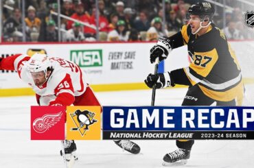 Red Wings @ Penguins 3/17 | NHL Highlights 2024