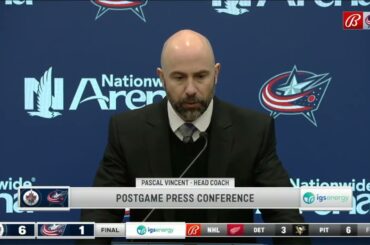 Pascal Vincent PostGame Interview | Winnipeg Jets vs Columbus Blue Jackets