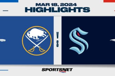 NHL Highlights | Kraken vs. Sabres, March 18, 2024