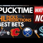 NHL Predictions, Picks & Odds | Capitals vs Flames | Sabres vs Kraken | PuckTime Mar 18