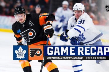 Maple Leafs @ Flyers 3/19 | NHL Highlights 2024