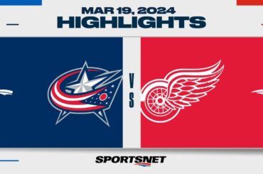 NHL Highlights | Blue Jackets vs. Red Wings - March 19, 2024