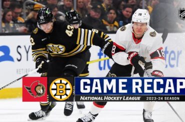 Senators @ Bruins 3/19 | NHL Highlights 2024