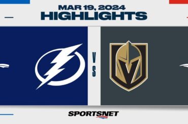 NHL Highlights | Lightning vs. Golden Knights - March 19, 2024