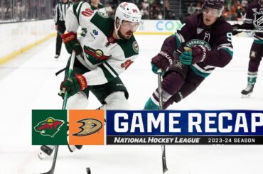 Wild @ Ducks 3/19 | NHL Highlights 2024