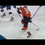 Tyson Foerster Pulls Off Slick Between-The-Legs Move Before Beating Andrei Vasilevskiy