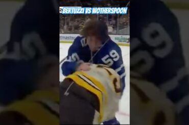 Bertuzzi vs Wotherspoon 🥊- - Maple Leafs vs Bruins - WOW #shorts