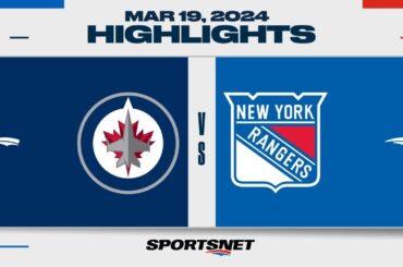 NHL Highlights | Jets vs. Rangers - March 19, 2024