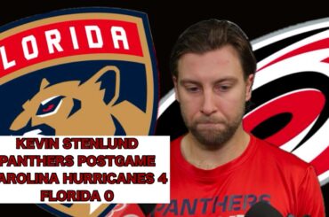 Kevin Stenlund, Panthers Postgame: Carolina Hurricanes 4, Florida 0