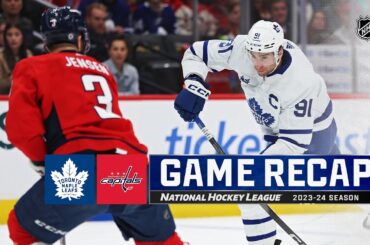 Maple Leafs @ Capitals 3/20 | NHL Highlights 2024