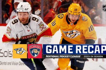 Predators @ Panthers 3/21 | NHL Highlights 2024