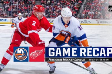 Islanders @ Red Wings 3/21 | NHL Highlights 2024