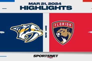 NHL Highlights | Predators vs. Panthers - March 21, 2024