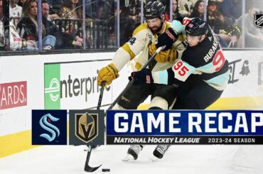 Kraken @ Golden Knights 3/21 | NHL Highlights 2024