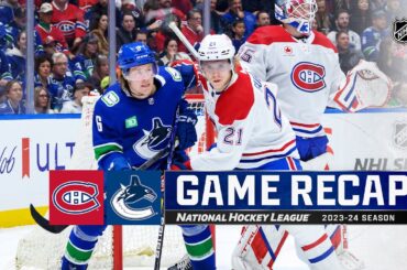 Canadiens @ Canucks 3/21 | NHL Highlights 2024