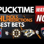 NHL Predictions, Picks & Odds | Islanders vs Red Wings | Rangers vs Bruins | PuckTime Mar 21