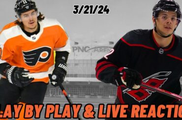 Philadelphia Flyers vs Carolina Hurricanes Live Reaction | LIVE | Watch Party | Hurricanes vs Flyers