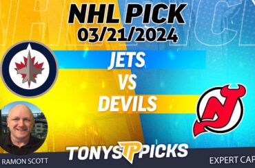 Winnipeg Jets vs. New Jersey Devils 3/21/2024 FREE NHL Picks and Predictions on NHL Betting by Ramon