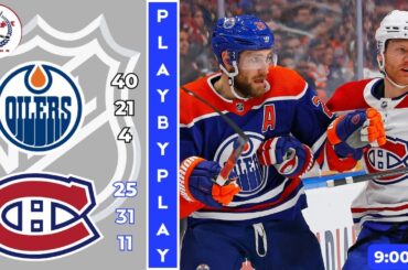 NHL GAME PLAY BY PLAY: CANADIENS VS OILERS