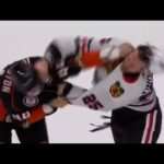 Jarred Tinordi vs Ross Johnston - Anaheim Ducks vs Chicago Blackhawks March 21, 2024