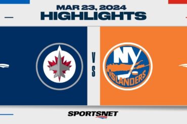 NHL Highlights | Jets vs. Islanders - March 23, 2024