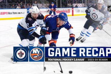 Jets @ Islanders 3/23 | NHL Highlights 2024