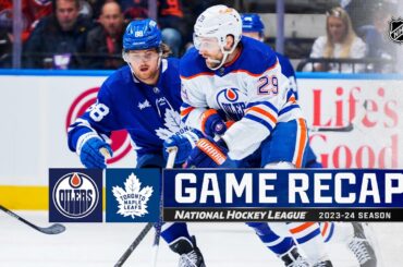 Oilers @ Maple Leafs 3/23 | NHL Highlights 2024