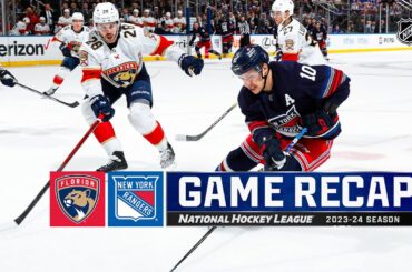 Panthers @ Rangers 3/23 | NHL Highlights 2024