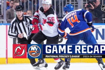 Devils @ Islanders 3/24 | NHL Highlights 2024