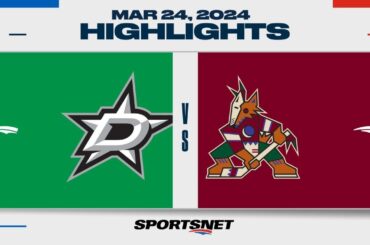 NHL Highlights | Stars vs. Coyotes - March 24, 2024