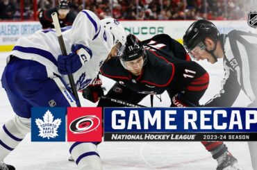 Maple Leafs @ Hurricanes 3/24 | NHL Highlights 2024