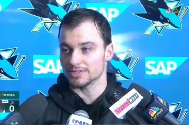 Kevin Labanc PostGame Interview | Vegas Golden Knights vs San Jose Sharks